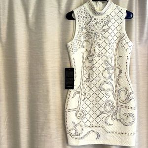 GORGEOUS BEBE Rhinestone Sleeveless Dress